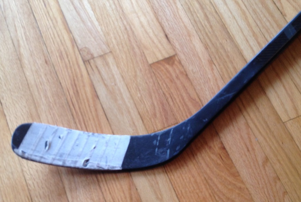 The blade of the True A5.2 stick. Notice how the heel of the stick withstood most of the abuse from playing with that part exposed.