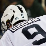 Penn State hockey players wore '409' stickers last week vs Michigan State in support of former football coach  Joe Paterno.